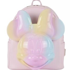 Loungefly Minnie Mouse Molded Head Backpack NWT